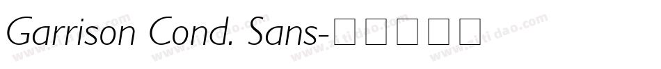 Garrison Cond. Sans字体转换